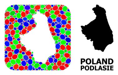 Mozaik Deliği ve Podlasie Eyaletinin Katı Haritası