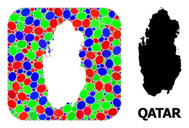 Mozaik Kalıbı ve Katar Haritası