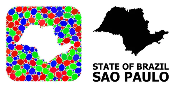 Sao Paulo Eyaletinin Mozaik Kalıbı ve Katı Haritası