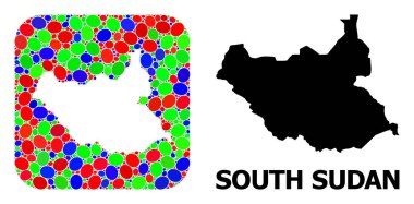 Mozaik Delik ve Güney Sudan 'ın Sağlam Haritası