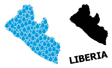 Liberya Sıvı Damlaları ve Kolaçan Haritası