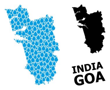 Goa Su Damlaları ve Kolaj Haritası