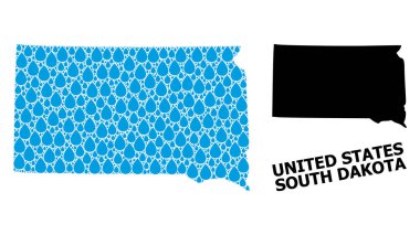 Güney Dakota Sıvı Gözyaşı ve Kolaj Haritası