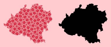 Soria vilayetinin Vector Kolajı Grip Virüsü Öğeleri ve Katı Haritası