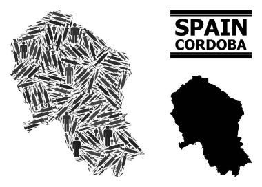 Cordoba İspanyol Eyaleti Şırınga Mozaik Haritası