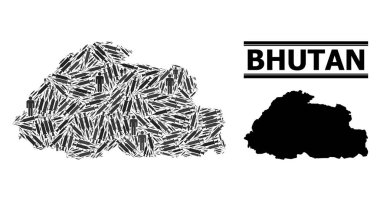 Şırınga Bhutan Mozaik Haritası