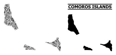 Aşı Mozaik Komoros Adaları Haritası