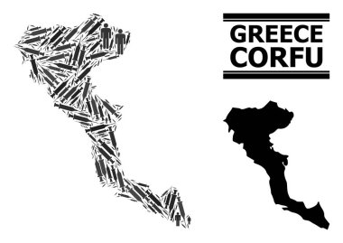 Korfu Adasının Aşılama Mozaik Haritası