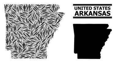 Arkansas Aşılama Mozaik Haritası