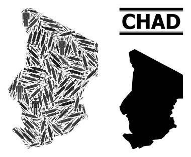 Chad 'in Şırınga Mozaik Haritası