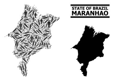 Aşı Maranhao Eyaleti Mozaik Haritası