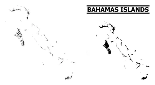 Карта вирусной терапии Багамских островов — стоковый вектор