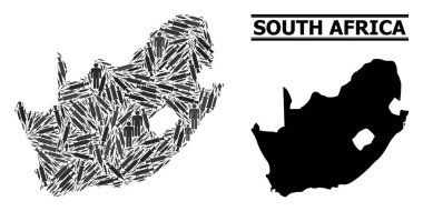 Güney Afrika Cumhuriyeti Şırınga Mozaik Haritası