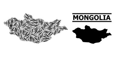 Moğolistan Şırınga Mozaik Haritası