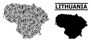 Litvanya Şırınga Mozaik Haritası