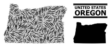 Oregon Eyaleti Aşısı Mozaik Haritası