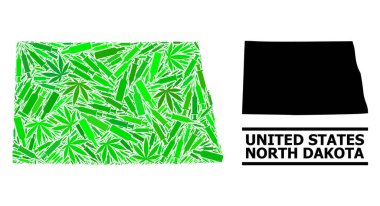 Kuzey Dakota Eyaleti Bağımlılık Mozaik Haritası