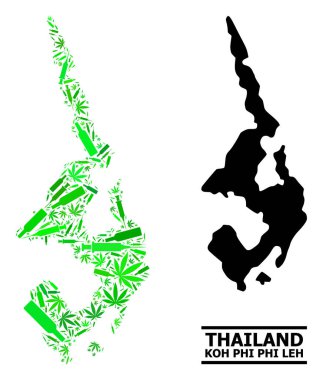 Bağımlılık Mozaik Koh Phi Leh Haritası