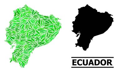 Bağımlılık Ekvador Mozaik Haritası