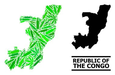 Bağımlılık Mozaik Kongo Cumhuriyeti Haritası