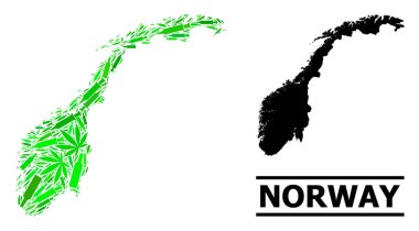 Bağımlılık Mozaik Norveç Haritası