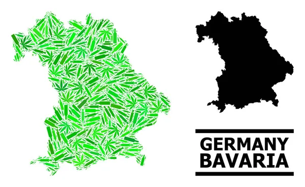 巴伐利亚州毒品拼图 — 图库矢量图片