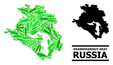 Bağımlılık Mozaik Krasnodarskiy Kray Haritası