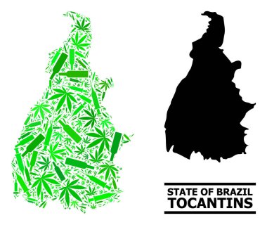 Bağımlılık Mozaik Tocantins Durumu Haritası