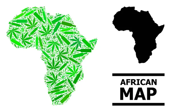 Мапа африканських звичок — стоковий вектор