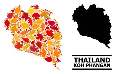 Sonbahar Yaprakları - Koh Phangan Mozaik Haritası