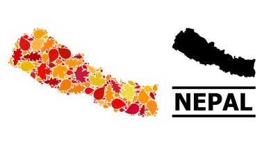 Sonbahar Yaprakları - Nepal Mozaik Haritası