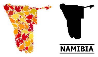 Sonbahar Yaprakları - Namibya Mozaik Haritası