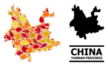 Sonbahar Yaprakları - Yunnan ilinin Mozaik Haritası