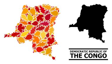 Sonbahar Yaprakları - Demokratik Kongo Cumhuriyeti Mozaik Haritası