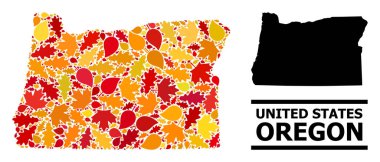 Güz Yaprakları - Oregon Eyaletinin Mozaik Haritası