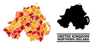 Güz Yaprakları - Kuzey İrlanda Mozaik Haritası