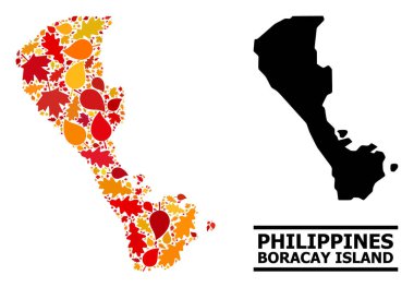 Güz Yaprakları - Boracay Adası Mozaik Haritası