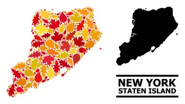 Güz Yaprakları - Staten Adası Mozaik Haritası