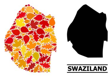 Sonbahar Yaprakları - Svaziland Mozaik Haritası