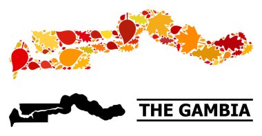 Güz Yaprakları - Gambiya Mozaik Haritası
