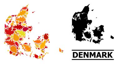 Sonbahar Yaprakları - Danimarka Mozaik Haritası