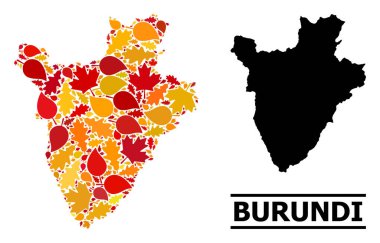 Sonbahar Yaprakları - Burundi Mozaik Haritası