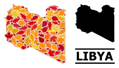 Sonbahar Yaprakları - Libya Mozaik Haritası