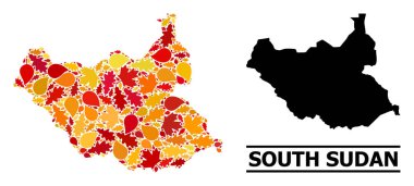 Güz Yaprakları - Güney Sudan Mozaik Haritası