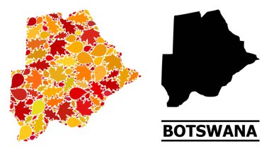 Güz Yaprakları - Botswana Mozaik Haritası