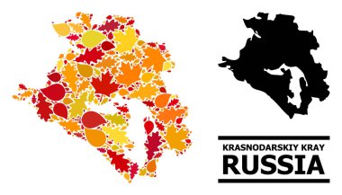 Sonbahar Yaprakları - Krasnodarskiy Kray Mozaik Haritası