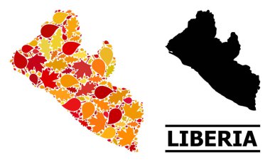 Sonbahar Yaprakları - Liberya Mozaik Haritası