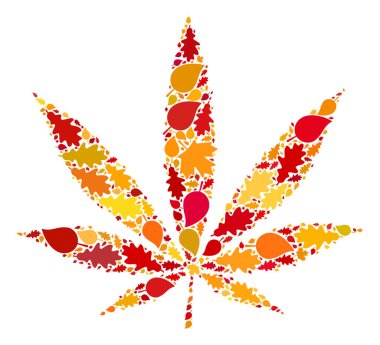 Sonbahar Kenevir Mozaik Simgesi Sonbahar Yaprakları