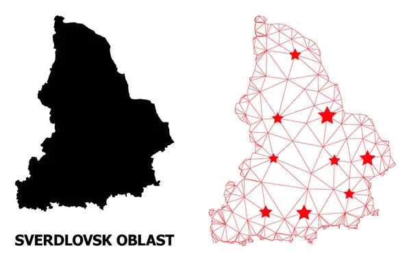 Kızıl Yıldızlı Sverdlovsk Ağ Çokgen Haritası