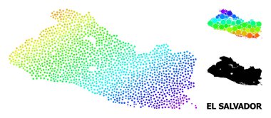 El Salvador 'un Vektör Spektrumu Noktalı Haritası